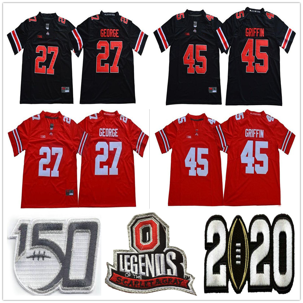 NCAA Ohio State Buckeyes College 27 Eddie George Football Jerseys Vintage Legends University Stitched 45 Archie Griffin 150th Jersey, Red
NCAA Ohio State Buckeyes College 27 Eddie George Football Jerseys Vintage Legends University Stitched 45 Archie Griffin 150th Jersey, Red