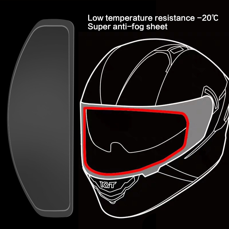Universal Motorcycle Helmet Lens Ultra Clear Anti-fog Patch Film Motorcycle Accessories Motocross Protective Gears Anti-fog Patch Film