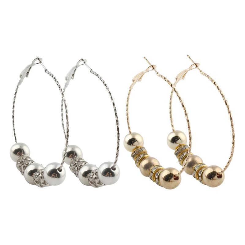 Gold/Silver Color Jewelry Bohemian Hoop Earrings Women Fashion Earrings Party Wedding Brinco Big Circle Earing Women Statement