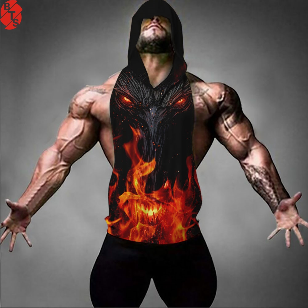 Summer Sleeveless Men's Tank Tops Hot Sale Fashion 3D Printed Hooded Vest 2019 Fashion Gym Clothing, Beige
Summer Sleeveless Men's Tank Tops Hot Sale Fashion 3D Printed Hooded Vest 2019 Fashion Gym Clothing, Beige
