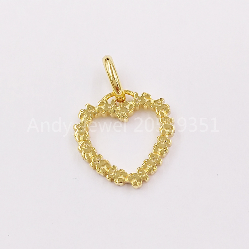 Authentic 925 Sterling Silver pendants 18K Yellow Gold San Valentine'S Pendant Fits European bear Jewelry Style Gift 915304040
Authentic 925 Sterling Silver pendants 18K Yellow Gold San Valentine'S Pendant Fits European bear Jewelry Style Gift 915304040