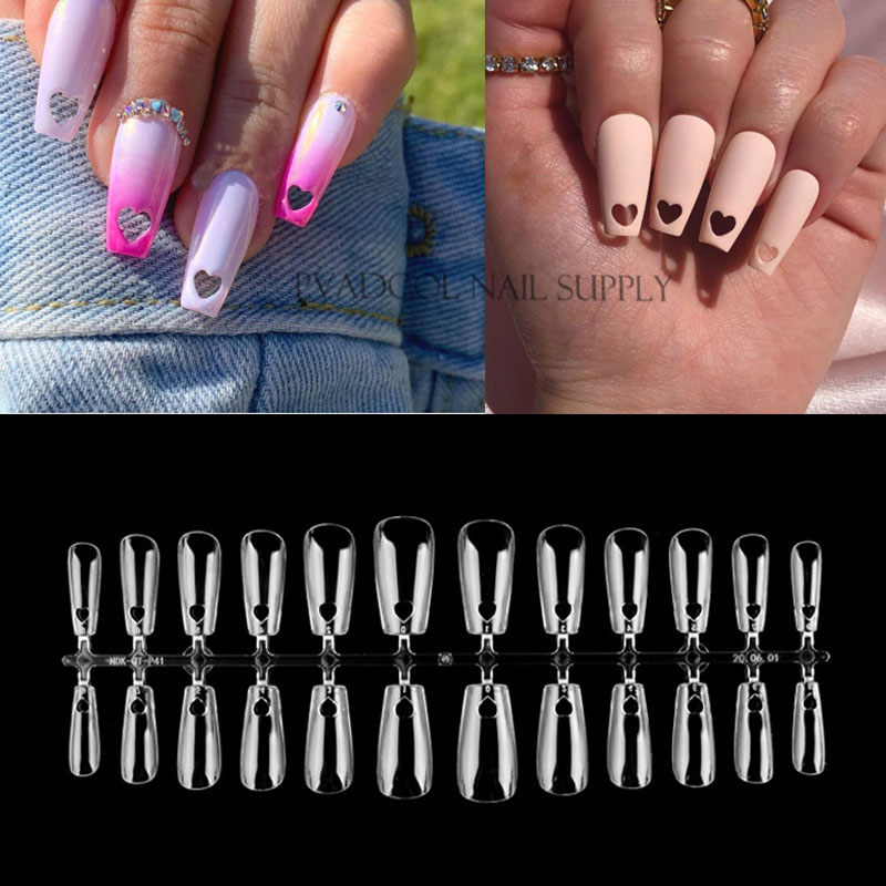 Cute Heart Medium Coffin False Nail Tips Full Cover Nails Fake Tip Press On Salon Manicure Supply Supply, Clear
Cute Heart Medium Coffin False Nail Tips Full Cover Nails Fake Tip Press On Salon Manicure Supply Supply, Clear