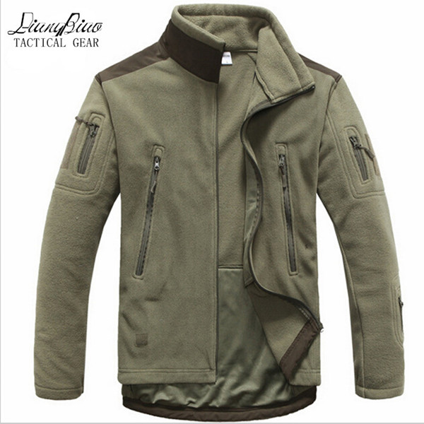 Men's Jackets Men Tactical Clothing Autumn Winter Fleece Army Jacket Softshell Hunt Style