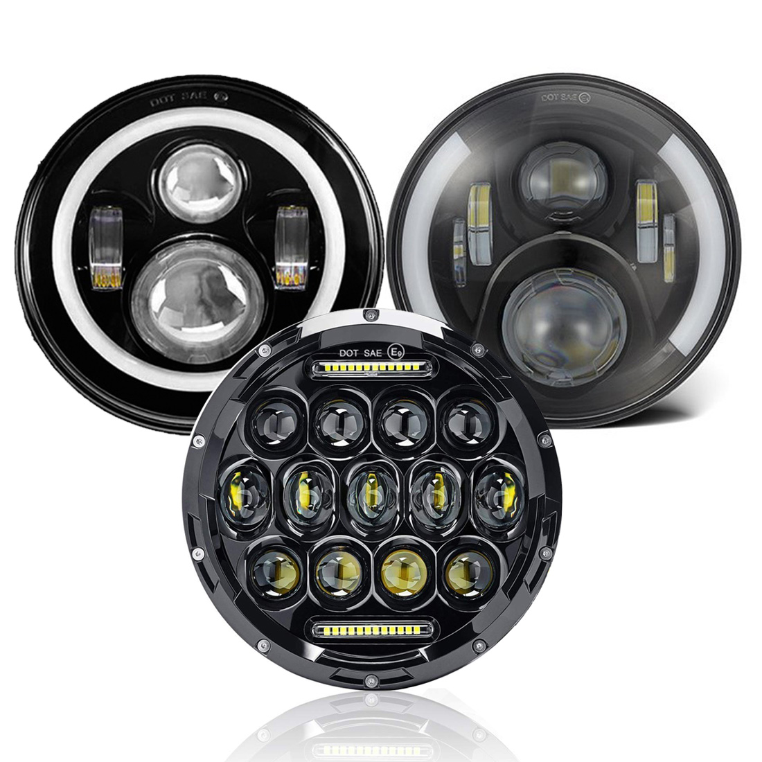 7Inch Led Headlight High Low Beam Halo Ring DRL Headlamp For Jeep Wrangler JK TJ Land Rover For Harley Davidson Lada Niva 4x4
7Inch Led Headlight High Low Beam Halo Ring DRL Headlamp For Jeep Wrangler JK TJ Land Rover For Harley Davidson Lada Niva 4x4