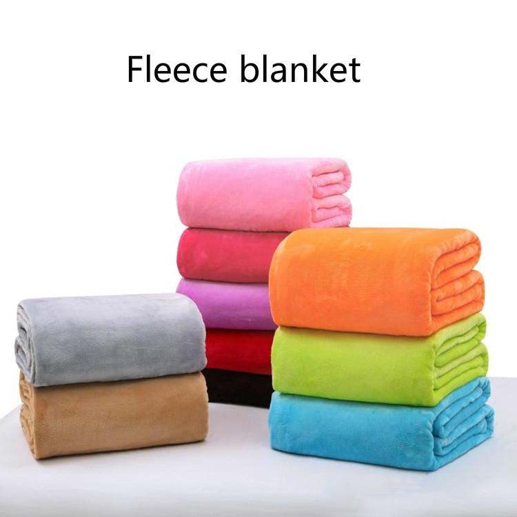 70*100cm Warm Flannel Fleece Blankets Soft Solid Blankets Solid Bedspread Plush Winter Summer Throw Blanket for Bed Sofa DH0426 от DHgate WW