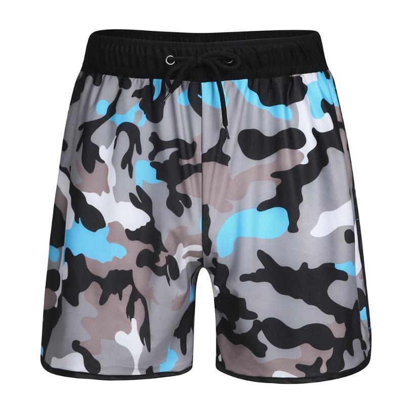 CHAMSGEND Summer Men's Elastic Camouflage Swim Shorts Fashion Swimwear Beach Casual Shorts Surf Swimwear 20201