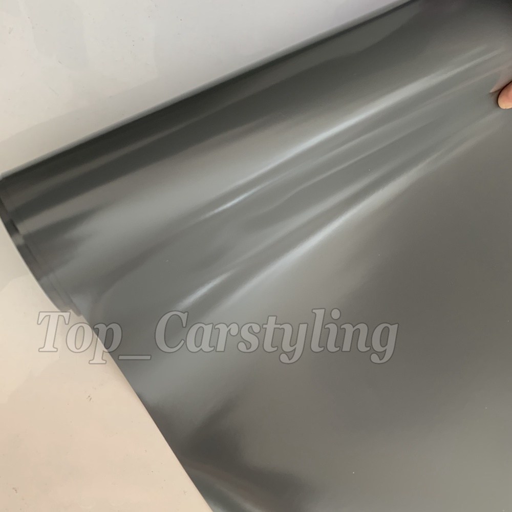 Nardo Gray silk Satin Vinyl with Air bubble Free Car Wrap Covering foil PROTWRAPS LOW TACK Like 3M quality Size 1.52x18m Roll