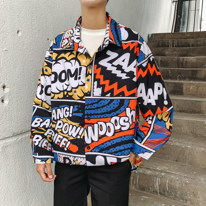 2020 Spring And Autumn New Korean Men's Loose Flower Shirt Fashion Casual Jacket Coat Long Sleeve / Short Sleeve -5XL, Color short sleeve
2020 Spring And Autumn New Korean Men's Loose Flower Shirt Fashion Casual Jacket Coat Long Sleeve / Short Sleeve -5XL, Color short sleeve