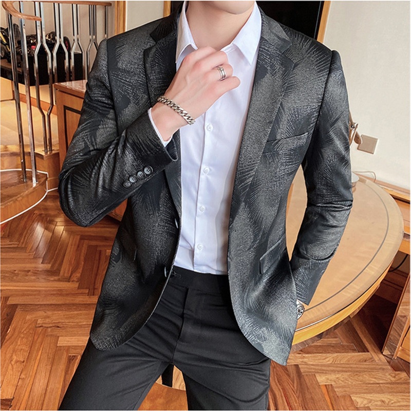 2020 Men' English suit Male High quality autumn business Blazers / Men' printing Fashion leisure suit Coat Plus size -4XL, Black
2020 Men' English suit Male High quality autumn business Blazers / Men' printing Fashion leisure suit Coat Plus size -4XL, Black