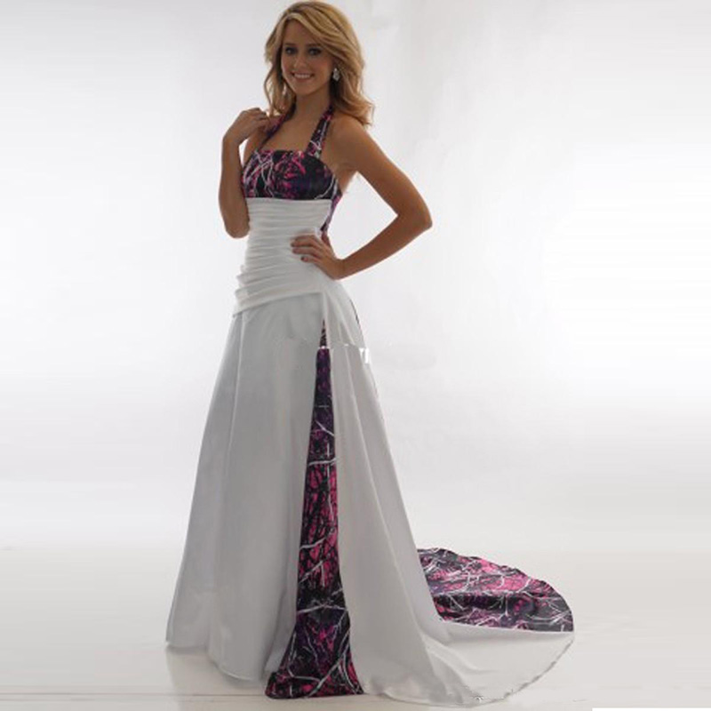 Camo A-Line Wedding Dresses Custom Plus Size Camouflage Bridal Gowns Real Tree Countryside Robe De Soire