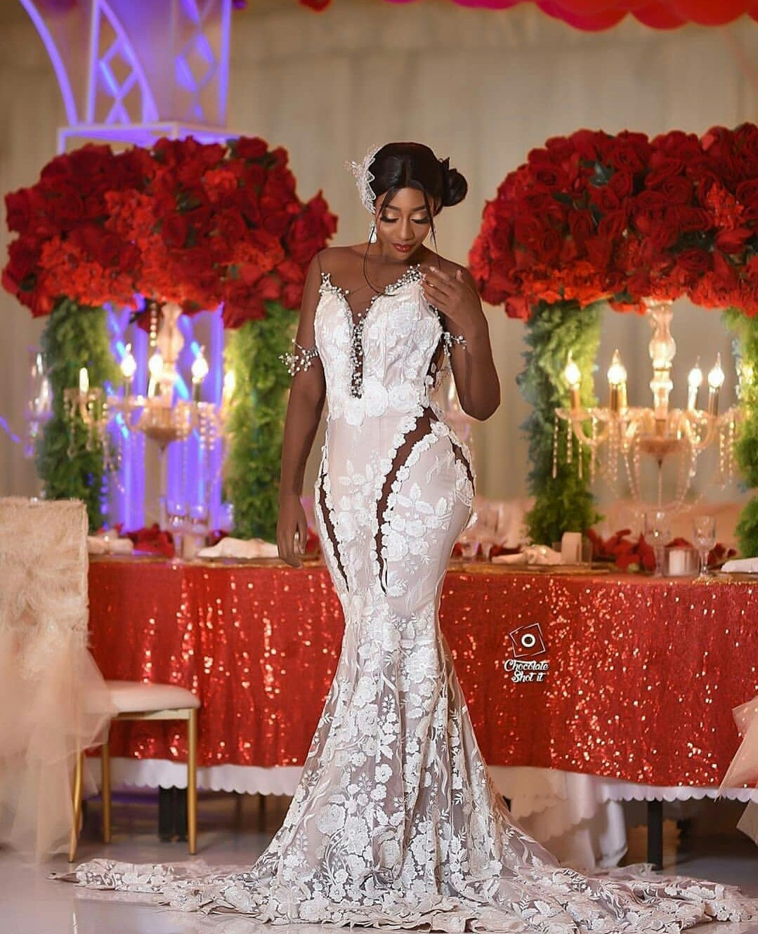 South African Mermaid Wedding Dresses Plus Size Sheer Neck Lace Beaded Bridal Gowns 2020 vestidos de novia