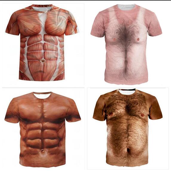 New Arrive Hip Hop Summer Style Chest Hair Funny 3D Print Men Women Fashion T Shirt Tops Free Shipping XS016, As shown 1
New Arrive Hip Hop Summer Style Chest Hair Funny 3D Print Men Women Fashion T Shirt Tops Free Shipping XS016, As shown 1
