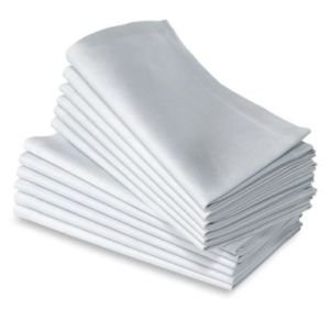 100% cotton plain white napkin 50cm*50cm5