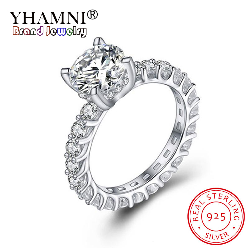 YHAMNI 100% Real 925 Sterling Silver Ring 2.0CT 8MM Classic Created Moissanite Wedding Engagement Rings Jewelry for Women JZ325
YHAMNI 100% Real 925 Sterling Silver Ring 2.0CT 8MM Classic Created Moissanite Wedding Engagement Rings Jewelry for Women JZ325