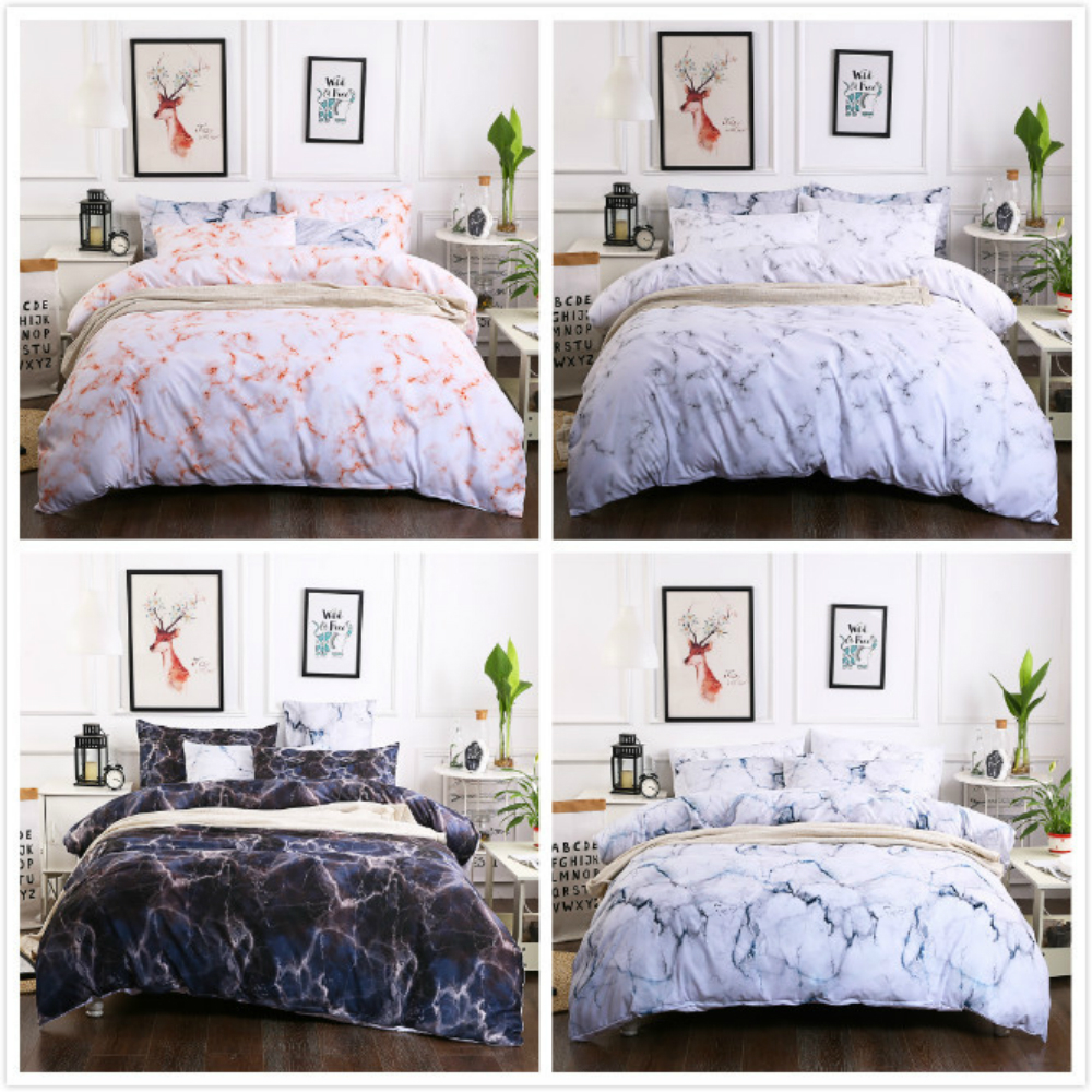 Bedding Set Marble Reactive Printing For Home Duvet Cover Set Queen King 3 Sizes With Pillowcase Bedclothes 2/3Pcs Home Textile, Color4
Bedding Set Marble Reactive Printing For Home Duvet Cover Set Queen King 3 Sizes With Pillowcase Bedclothes 2/3Pcs Home Textile, Color4