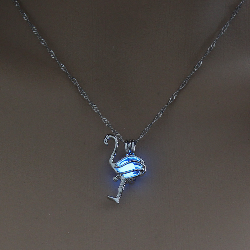Noctilucent Pearl Cage Necklace Personality Red-crowned Crane Modeling Diy Pendeloque Cut Halloween Noctilucent Ornaments
Noctilucent Pearl Cage Necklace Personality Red-crowned Crane Modeling Diy Pendeloque Cut Halloween Noctilucent Ornaments