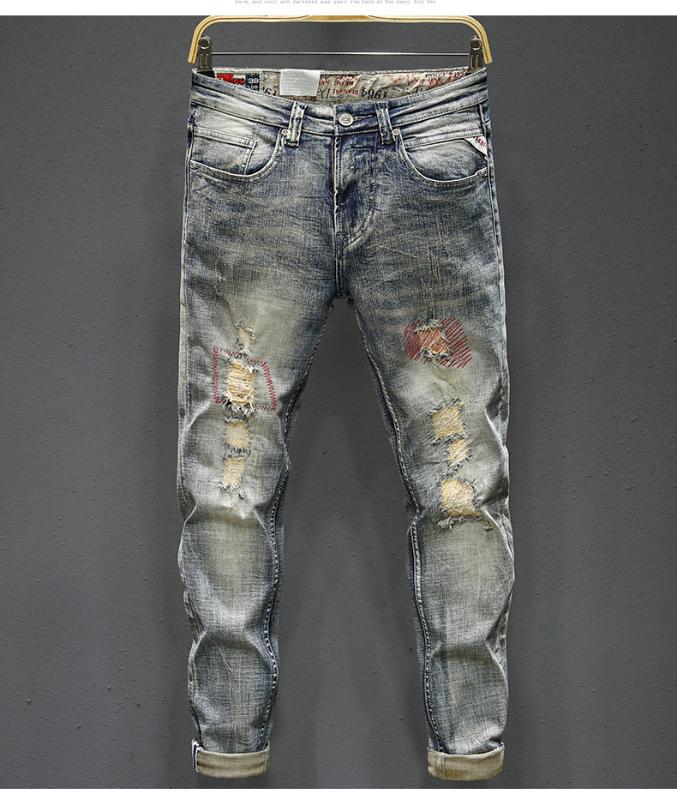 AH0241 Fashion Men's Jeans 2020 Runway Luxury European Design party style Men's Clothing, As pic
AH0241 Fashion Men's Jeans 2020 Runway Luxury European Design party style Men's Clothing, As pic
