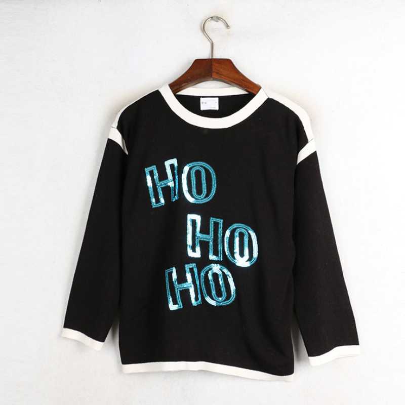 2020 Fashion Cute Pattern Sequins O-Neck Sweater Women Knitted Woman Cotton Casual Tops Black And Blue
2020 Fashion Cute Pattern Sequins O-Neck Sweater Women Knitted Woman Cotton Casual Tops Black And Blue