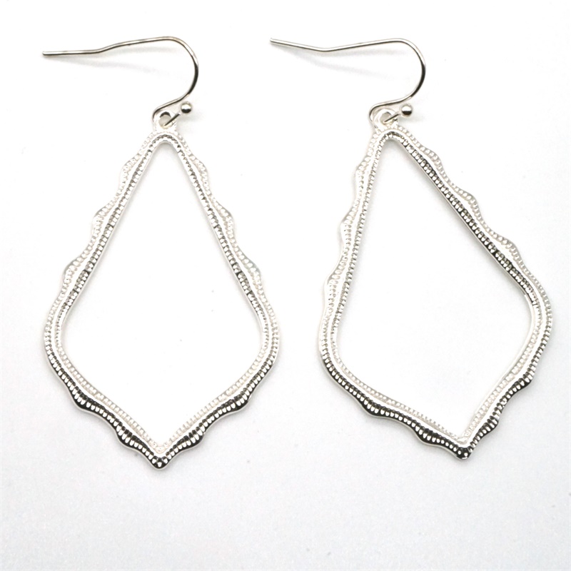 Style Hollow Waterdrop Frame Charms Earrings Fashion Dangle Earring for Women Party Gift MKI