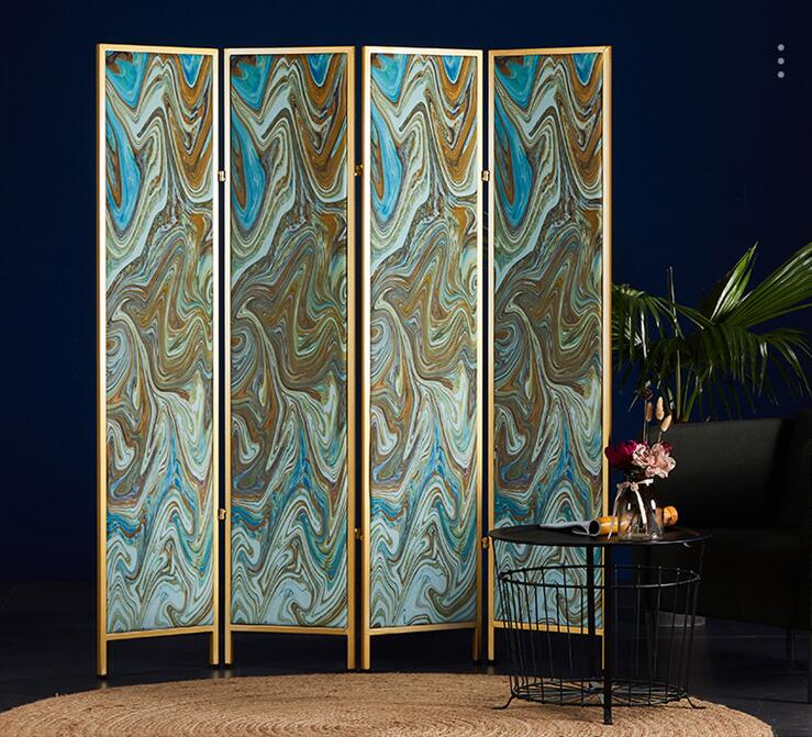 Screen North Europe partition Room Dividers folding mobile bedroom shelter home simple beauty salon screens