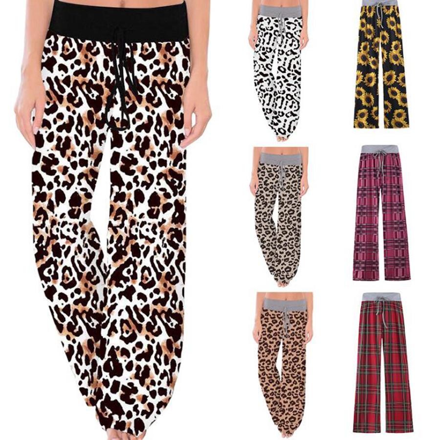 Leopard Wide Leg Pants Women High Waist Comfy Stretch Plaid Sunflower Drawstring Yoga Pants Sleepwear Maternity Trouses LJJO7510-13, 10 styles;pls remark
Leopard Wide Leg Pants Women High Waist Comfy Stretch Plaid Sunflower Drawstring Yoga Pants Sleepwear Maternity Trouses LJJO7510-13, 10 styles;pls remark
