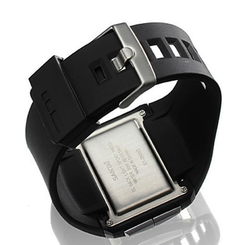 Electronic Watches Waterproof Fashion Sport LCD Digital Watch SanTai Rubber Strap Quartz Watch Men Wristwatch Dropshipping LY191213