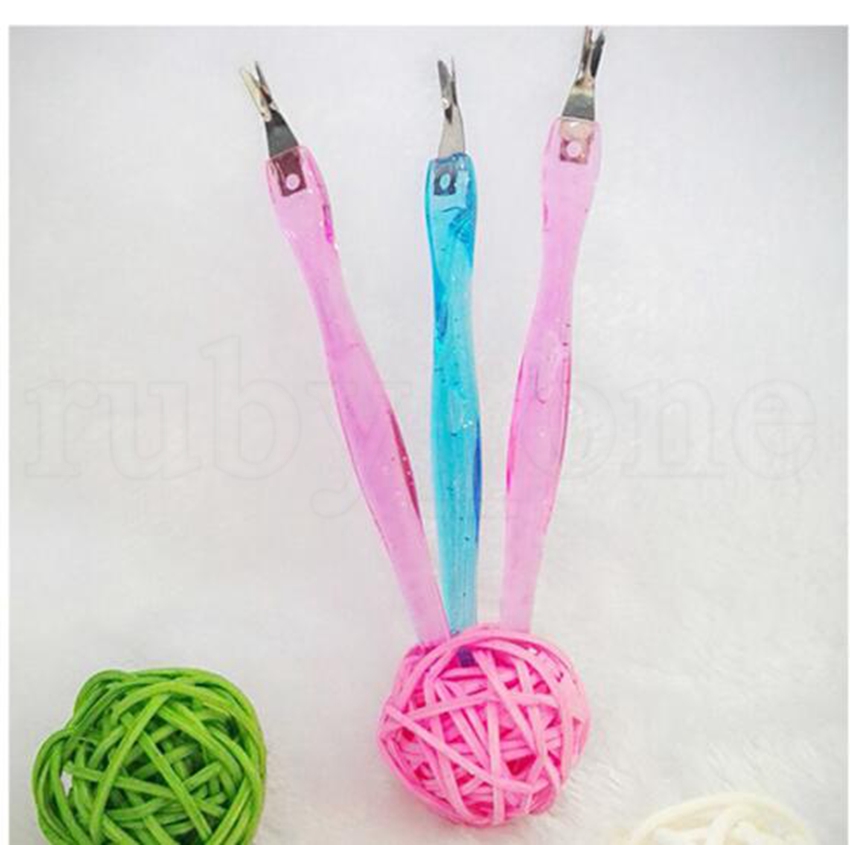 Cuticle Pusher Nail Art Fork Manicure Tool For Trim Dead Skin Fork Nipper Pusher Trimmer Cuticle Remover Nail Art Tool Removedor De Cuticula