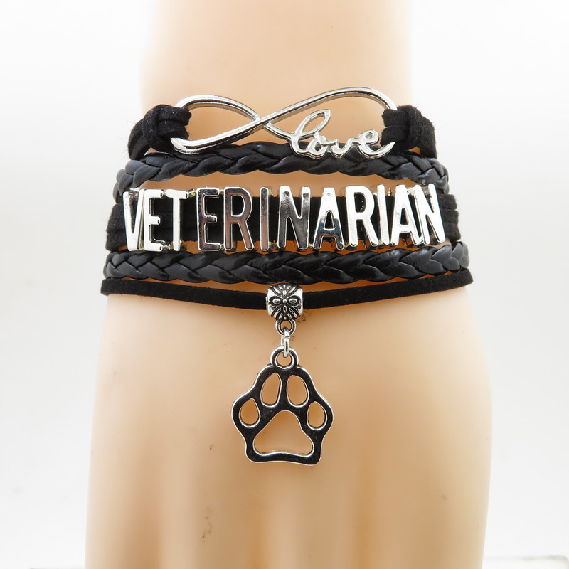 Infinity Veterinarian Bracelet Dog Pet Paw Charm Veterinarian Bracelets & Bangles For Women And Man
Infinity Veterinarian Bracelet Dog Pet Paw Charm Veterinarian Bracelets & Bangles For Women And Man