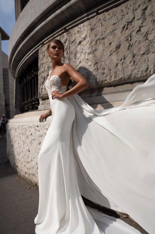 2020 Julie Vino Wedding Dresses One Shoulder Sleeveless Appliques Lace Mermaid Wedding Dresses Sweep Train Bridal Gowns