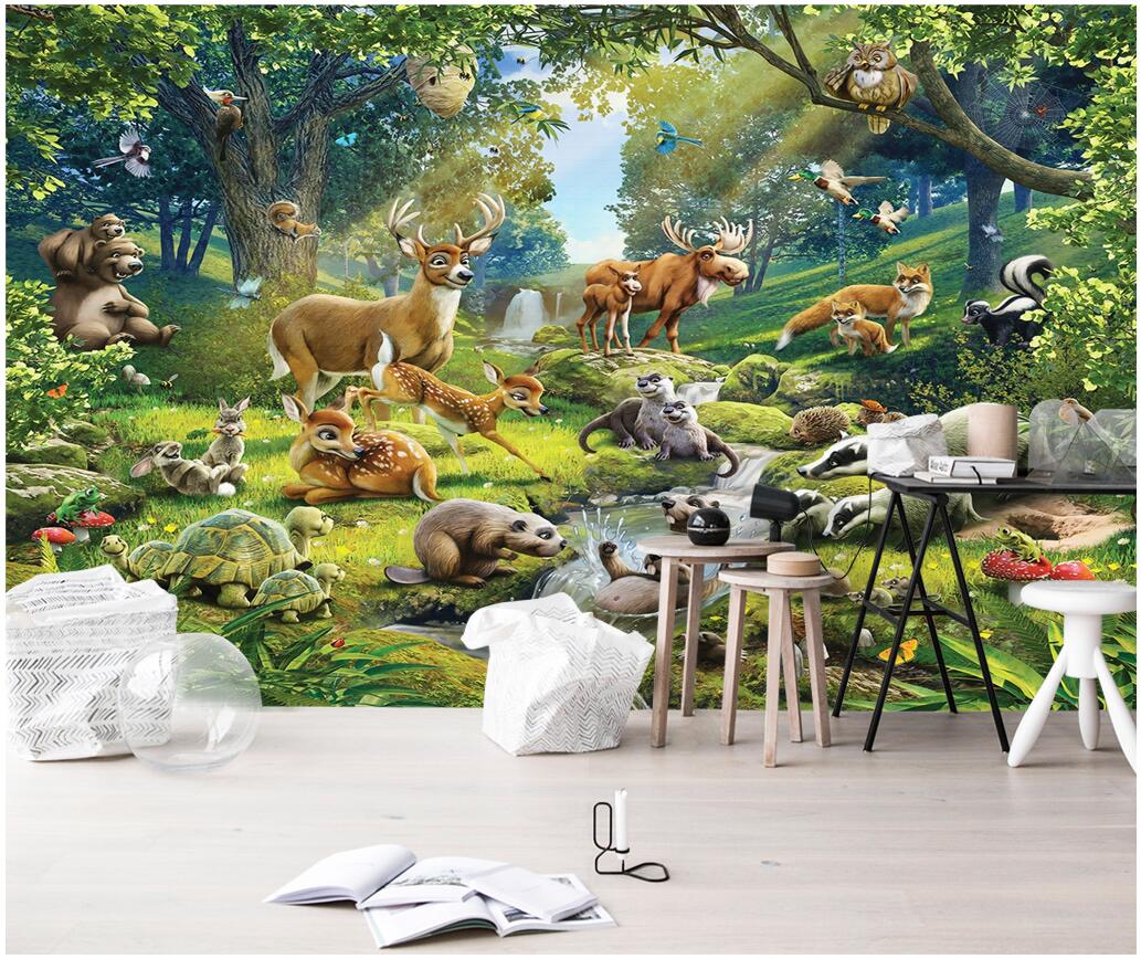 WDBH custom photo 3d wall paper Animal World Elk Mink Rabbit Children's Room background home decor 3d wall murals wallpaper for walls 3 d, Non-woven wallpaper
WDBH custom photo 3d wall paper Animal World Elk Mink Rabbit Children's Room background home decor 3d wall murals wallpaper for walls 3 d, Non-woven wallpaper