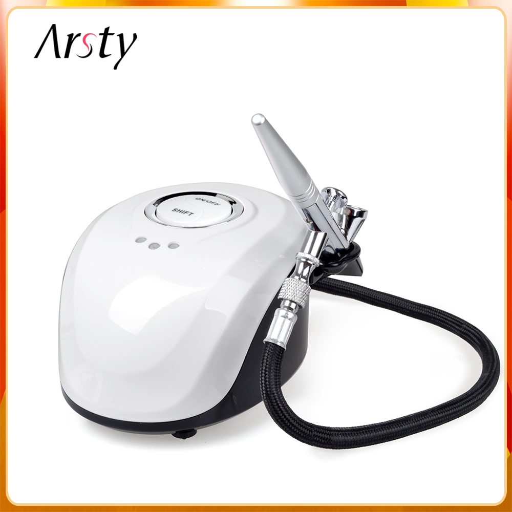 Arsty Airbrush Compressor Kit Airbrush Only Portable Tattoo 3 Speeds used for Nail Art, Make UP, and Cake Painting
Arsty Airbrush Compressor Kit Airbrush Only Portable Tattoo 3 Speeds used for Nail Art, Make UP, and Cake Painting