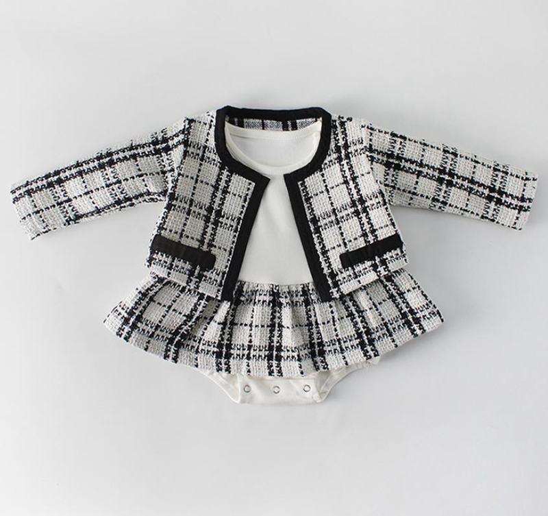 Baby Girl Clothes Plaid Infant Jumpsuit Baby Girls Romper with Coat Designer Toddler Overalls Boutique Baby Clothing DW4898, #1 plaid infant jumpsuit set
Baby Girl Clothes Plaid Infant Jumpsuit Baby Girls Romper with Coat Designer Toddler Overalls Boutique Baby Clothing DW4898, #1 plaid infant jumpsuit set