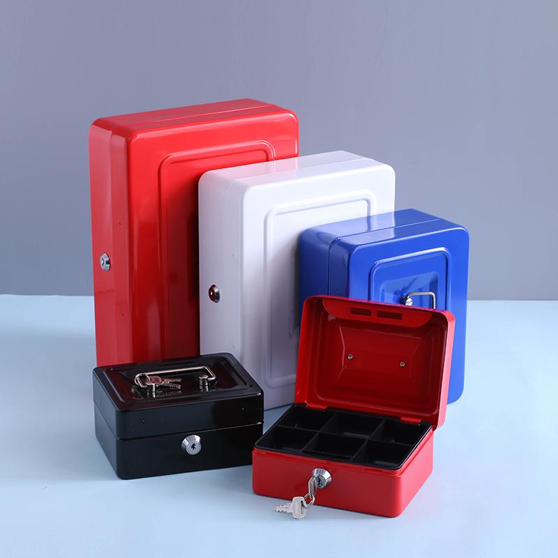 Safe Large Money Box Coin Piggy Bank Lockable Metal Saving Cash Box With Coins Tirelire Chat Jewelry Storage Key 4 Color