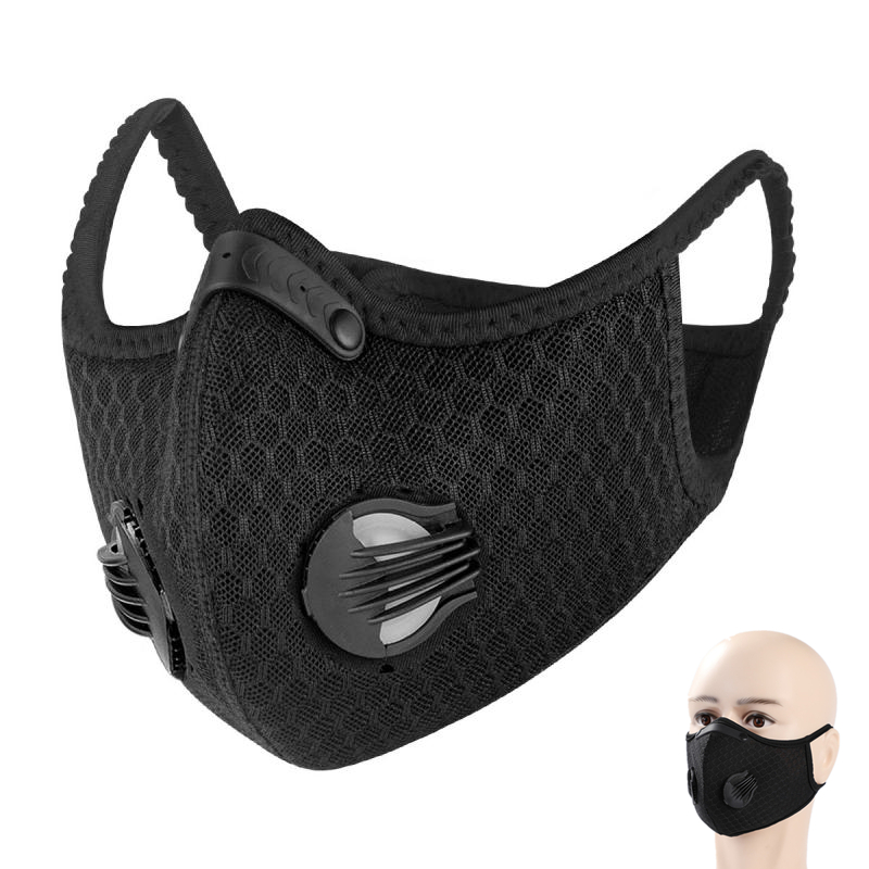 Cycling half Face Mask With Filter Breathing Valve Activated Carbon PM 2.5 Anti-Pollution Men Women Bicycle Sport Bike Dust Mask, Black
Cycling half Face Mask With Filter Breathing Valve Activated Carbon PM 2.5 Anti-Pollution Men Women Bicycle Sport Bike Dust Mask, Black
