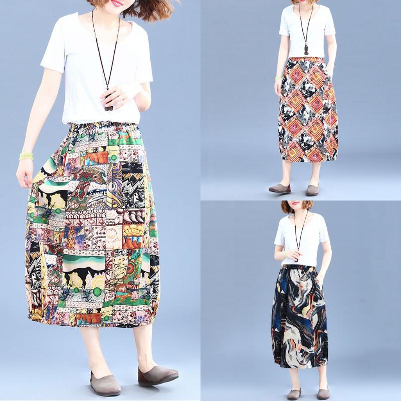 New Women Casual Retro Ingenious Printing Elastic-waist Mid Calf Bud skirt Summer Long Stitching Skirts Female Dropshipping, Blue
New Women Casual Retro Ingenious Printing Elastic-waist Mid Calf Bud skirt Summer Long Stitching Skirts Female Dropshipping, Blue
