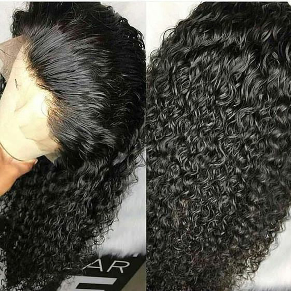 360 Lace Frontal Wig water wave Pre-Plucked With Baby Hairs 130% Density Glueless front Kinky Curly Human Bleached Knot diva1