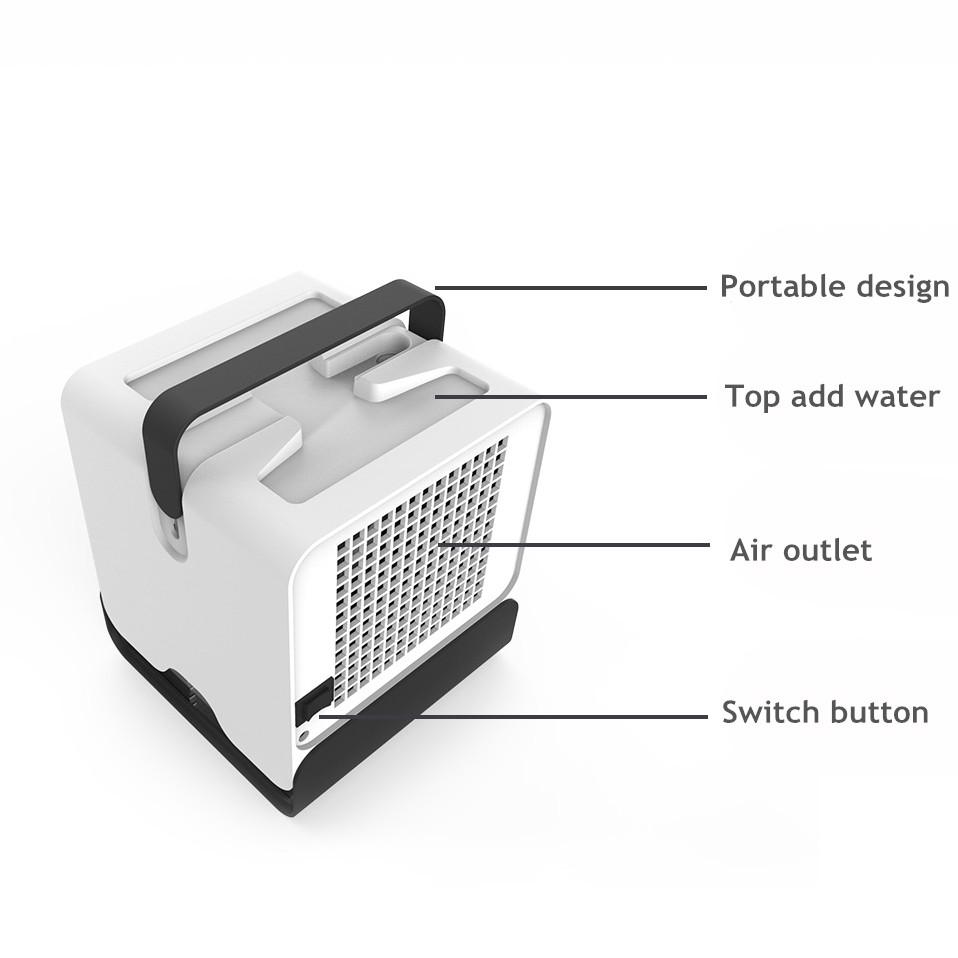 Household dormitory Portable Mini Personal Air Conditioner Cooler Machine Table Fan for office summer necessity tool2133596