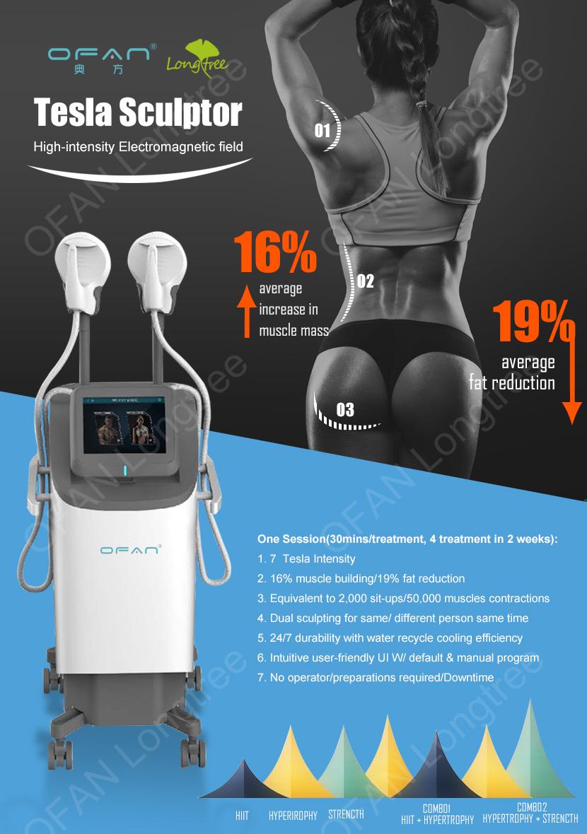 2021 HI-EMT high intensity electromagnetic muscle trainer Fat Burning peach hip vest line beautiful legs and arm lines