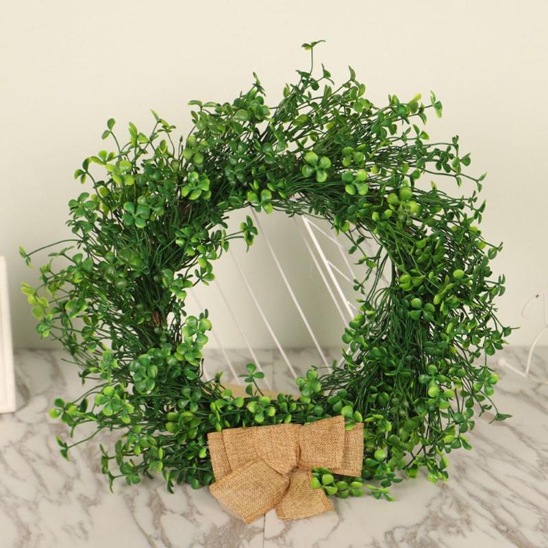Green Wreath Artifical Four Leaf Clover Garland Hanging Pendant for Home Door Decoration, As shown
Green Wreath Artifical Four Leaf Clover Garland Hanging Pendant for Home Door Decoration, As shown