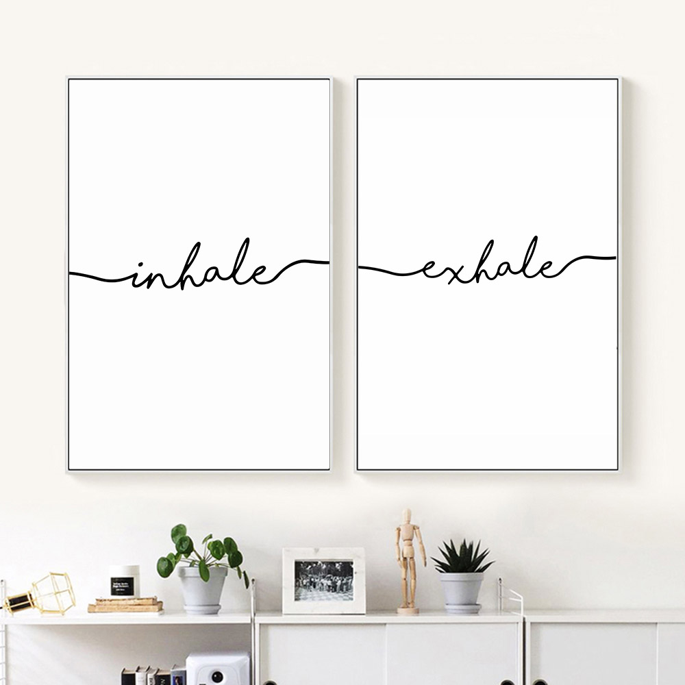Inhale Exhale Nordic Poster Minimalist Canvas Art Prints Wall Art Painting Decorative Picture Living Room Decoration Home Decor
Inhale Exhale Nordic Poster Minimalist Canvas Art Prints Wall Art Painting Decorative Picture Living Room Decoration Home Decor