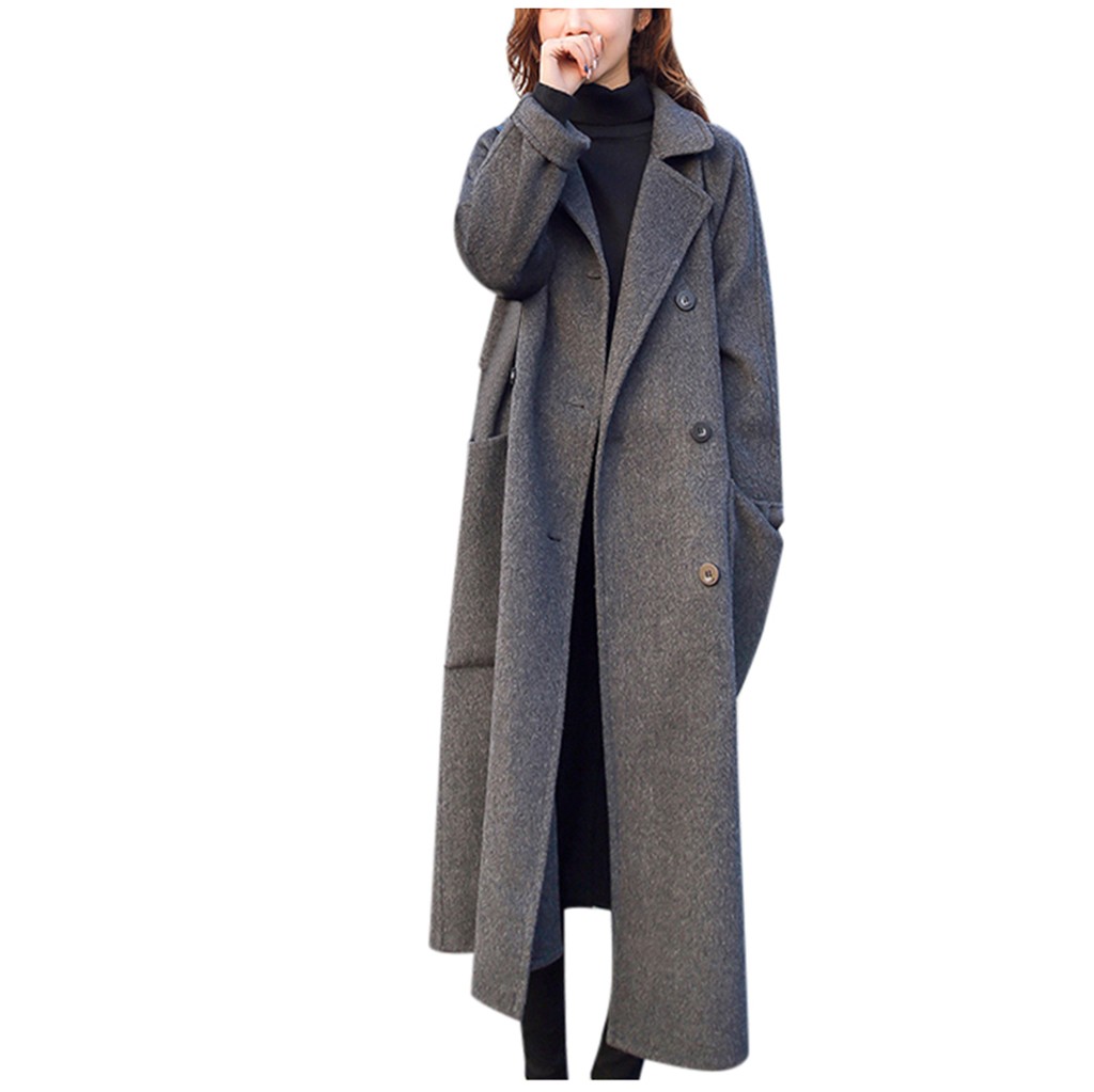 CHAMSGEND Winter Women Coat Wool Office Long Sleeve Button Woolen Jacket Coat 2019 Solid Warm Elegant Vintage Female Jacket, Bk
CHAMSGEND Winter Women Coat Wool Office Long Sleeve Button Woolen Jacket Coat 2019 Solid Warm Elegant Vintage Female Jacket, Bk