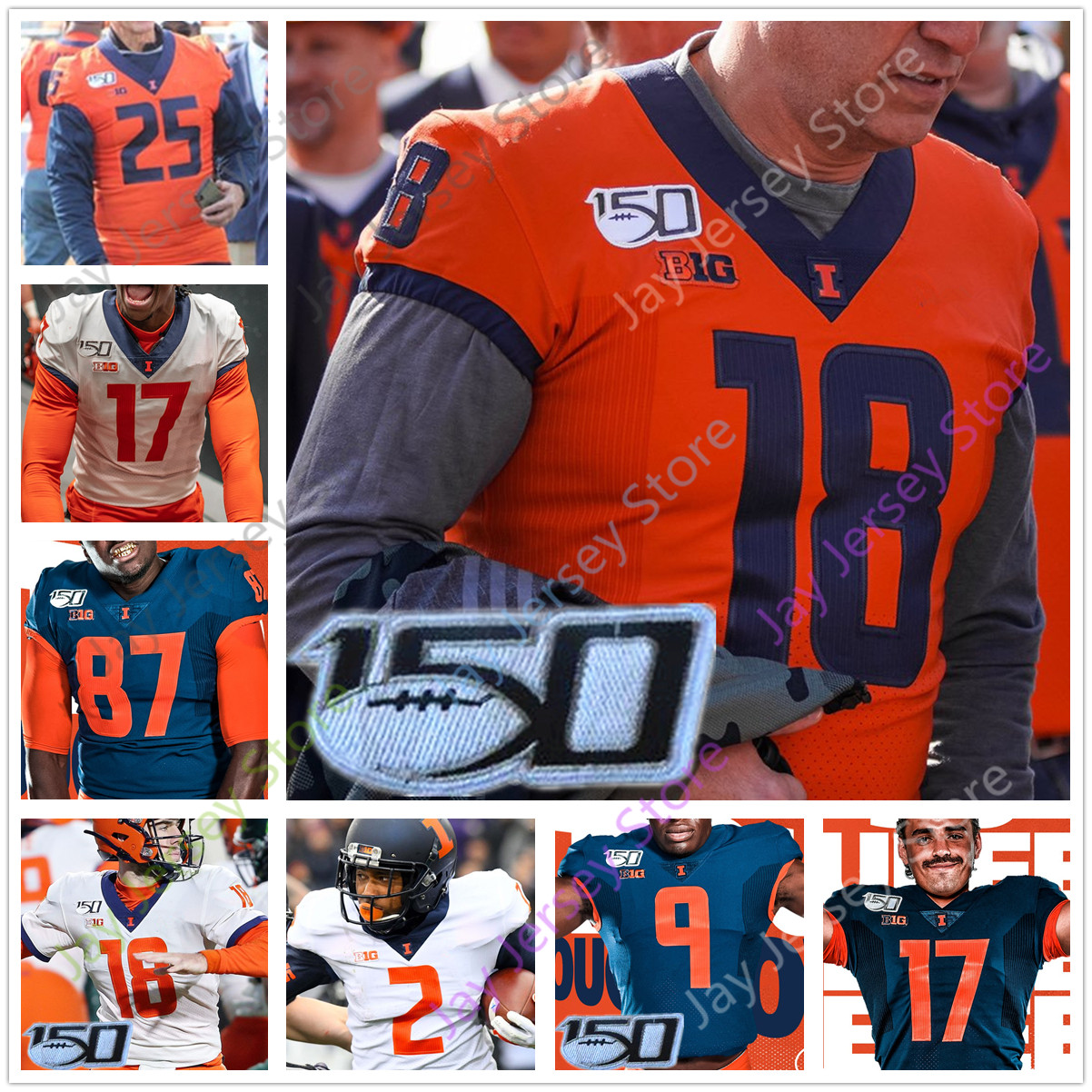 Custom Illinois Football Jersey College Brandon Peters Reggie Corbin Dre Brown Josh Imatorbhebhe Oluwole Betiku Jr. Jake Hansen, No extra patch
Custom Illinois Football Jersey College Brandon Peters Reggie Corbin Dre Brown Josh Imatorbhebhe Oluwole Betiku Jr. Jake Hansen, No extra patch
