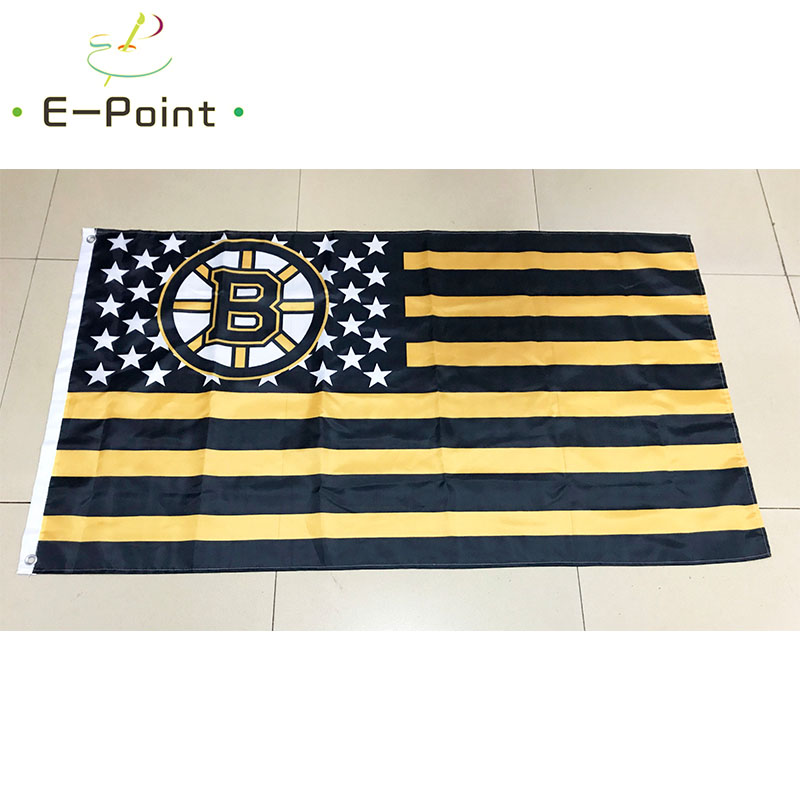 Boston Bruins Flag 3*5ft (90cm*150cm) Polyester flags Banner decoration flying home & garden Festive gifts
Boston Bruins Flag 3*5ft (90cm*150cm) Polyester flags Banner decoration flying home & garden Festive gifts