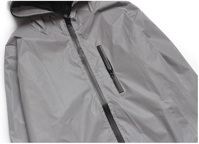 5XL 4XL Men's Full Reflective Jacket Light Hoodies Women Jackets Hip Hop Waterproof Windbreaker Hooded Streetwear Coats Man MX191026