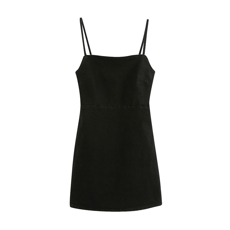Sexy Chic Spaghetti Strap Denim Mini Dress Women Backless Elastic Side Zipper Female Dresses Black Party Dress Vestidos Mujer
Sexy Chic Spaghetti Strap Denim Mini Dress Women Backless Elastic Side Zipper Female Dresses Black Party Dress Vestidos Mujer