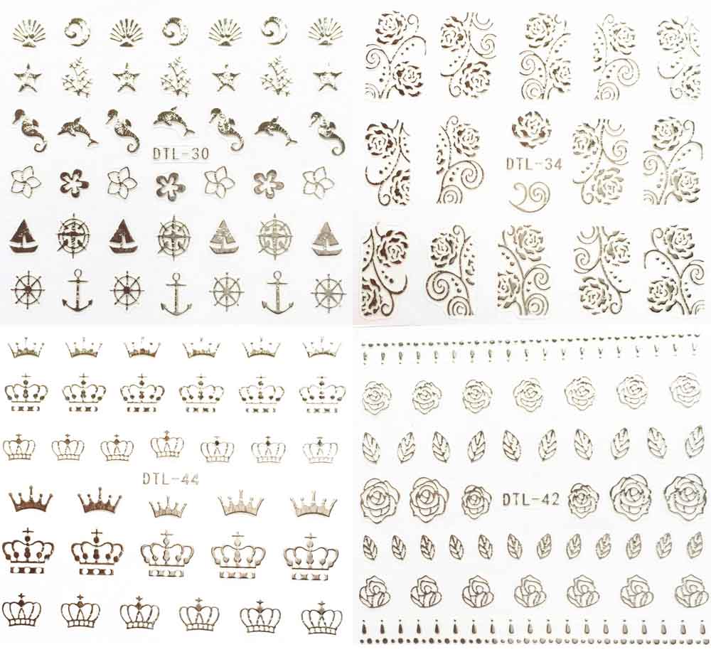 30 Styles! 1 Sheet Fashion 3D Silver Nails Art Manicure Black Glue Decals Decorations Design Nail Stickers For Nails Tips Beauty, Dtl026silver
30 Styles! 1 Sheet Fashion 3D Silver Nails Art Manicure Black Glue Decals Decorations Design Nail Stickers For Nails Tips Beauty, Dtl026silver