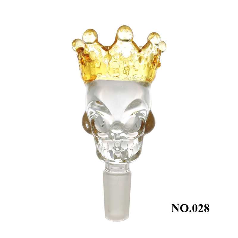 New style Popular thickening crown skull glass bowls with 14mm and 18mm male joint glass smoking accessories free shipping x
New style Popular thickening crown skull glass bowls with 14mm and 18mm male joint glass smoking accessories free shipping x