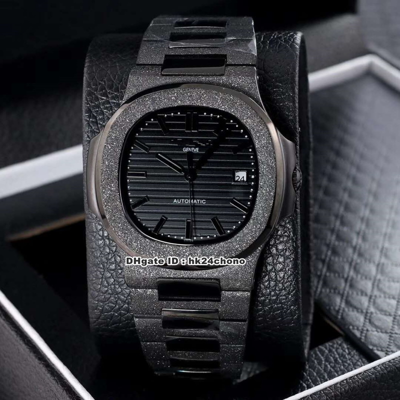 17 Style Best 40mm Nautilus 5711/1 Frosted Full Black Automatic Mechanical Mens Watch Black Dial Frosted Steel Strap Gents Sport Watches
17 Style Best 40mm Nautilus 5711/1 Frosted Full Black Automatic Mechanical Mens Watch Black Dial Frosted Steel Strap Gents Sport Watches