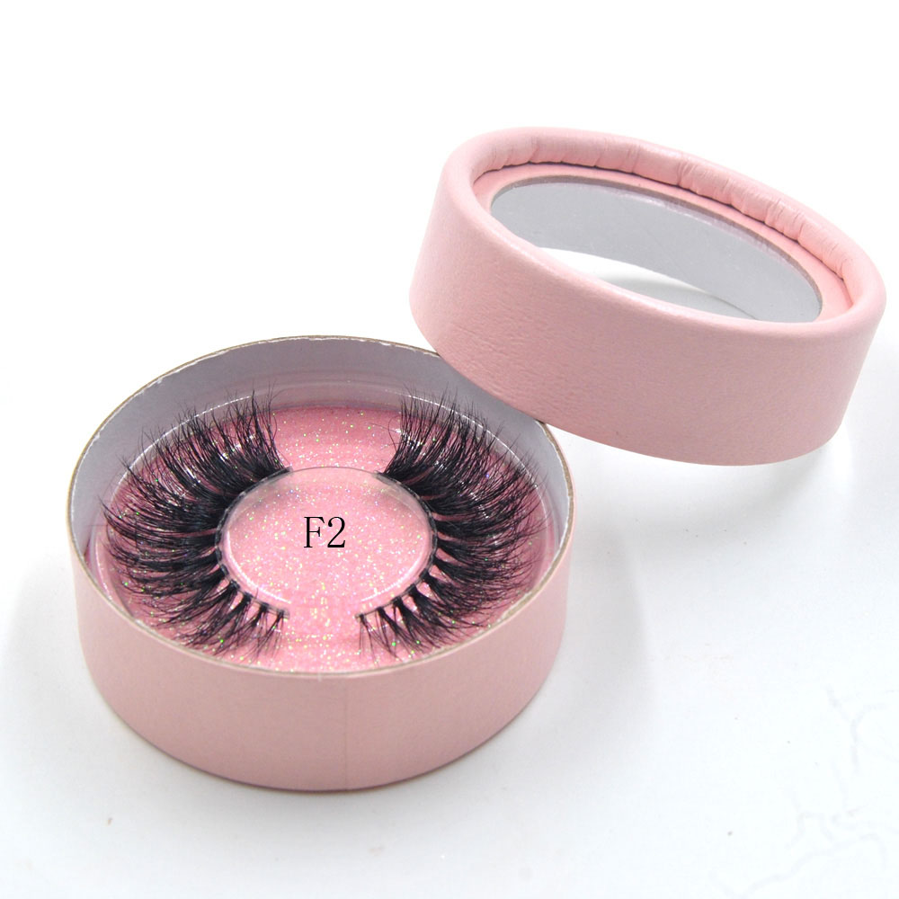 Mink Lashes 3D Eyelashes Natural Long Invisible Thin Band 10 Styles Individual Stage Lashes Curl Soft Extensions Circle Rose Box
