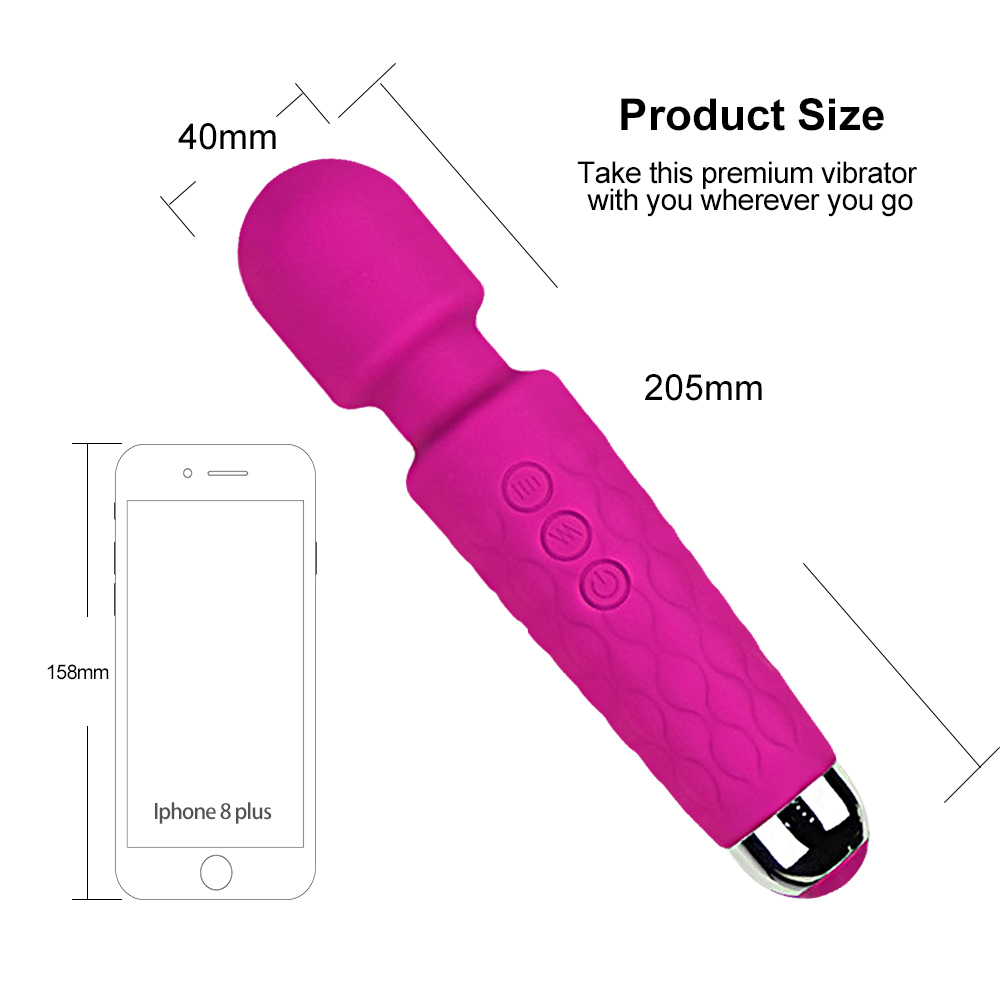 Powerful Vibrator Sex Woman Adult G Spot Magic Wand Dildo Vibrators Massager for Clitoris Stimulation Erotic Toys Y200421